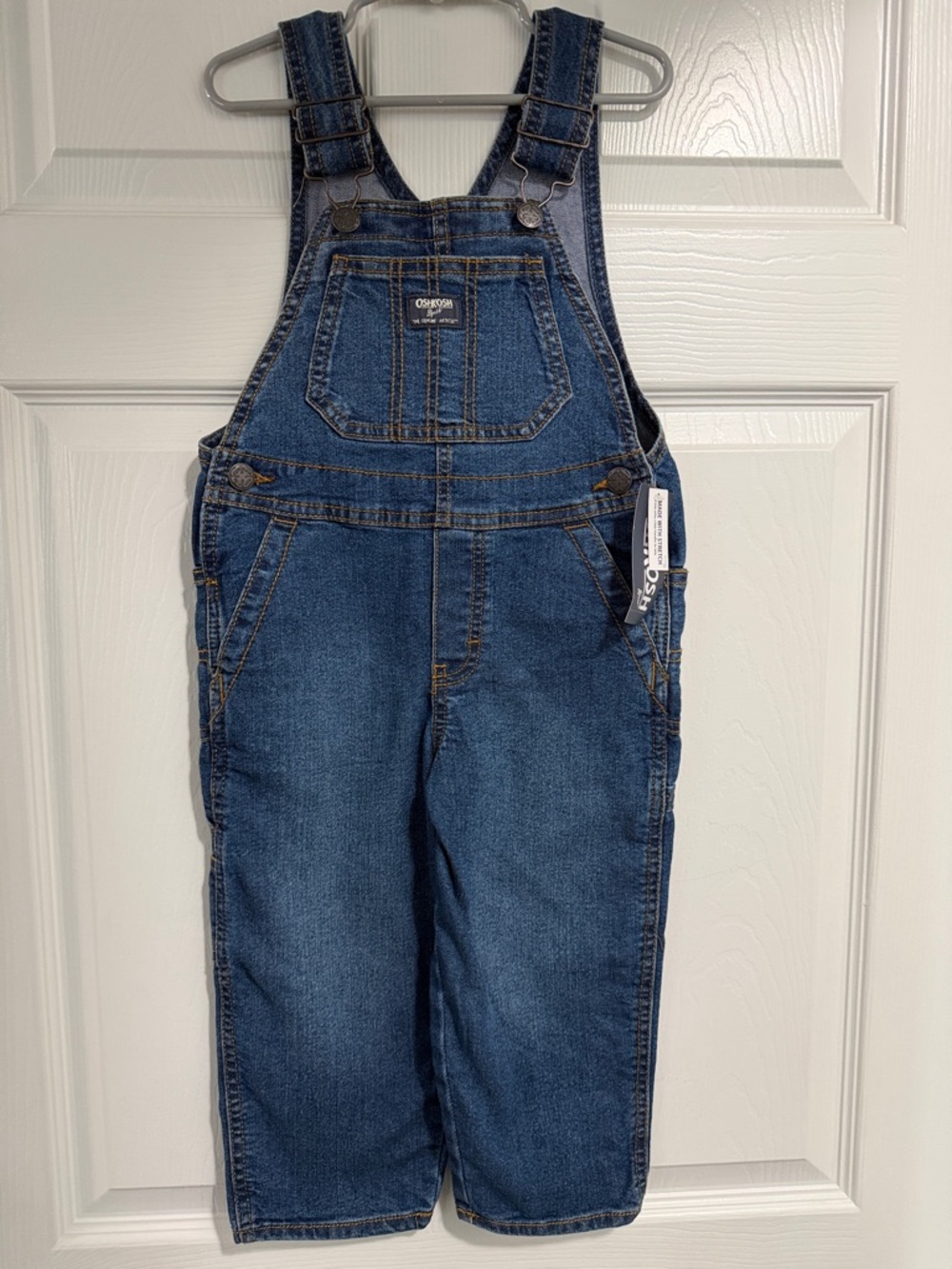 OshKosh B'gosh Dark Blue Denim Overalls for Kids